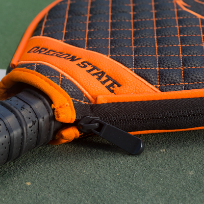 Oregon State Beavers quilted pickleball paddle cover team name