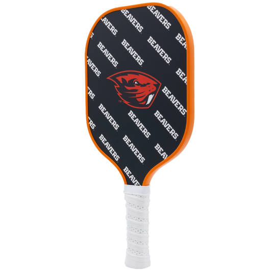 Oregon State Beavers pickleball paddle back view