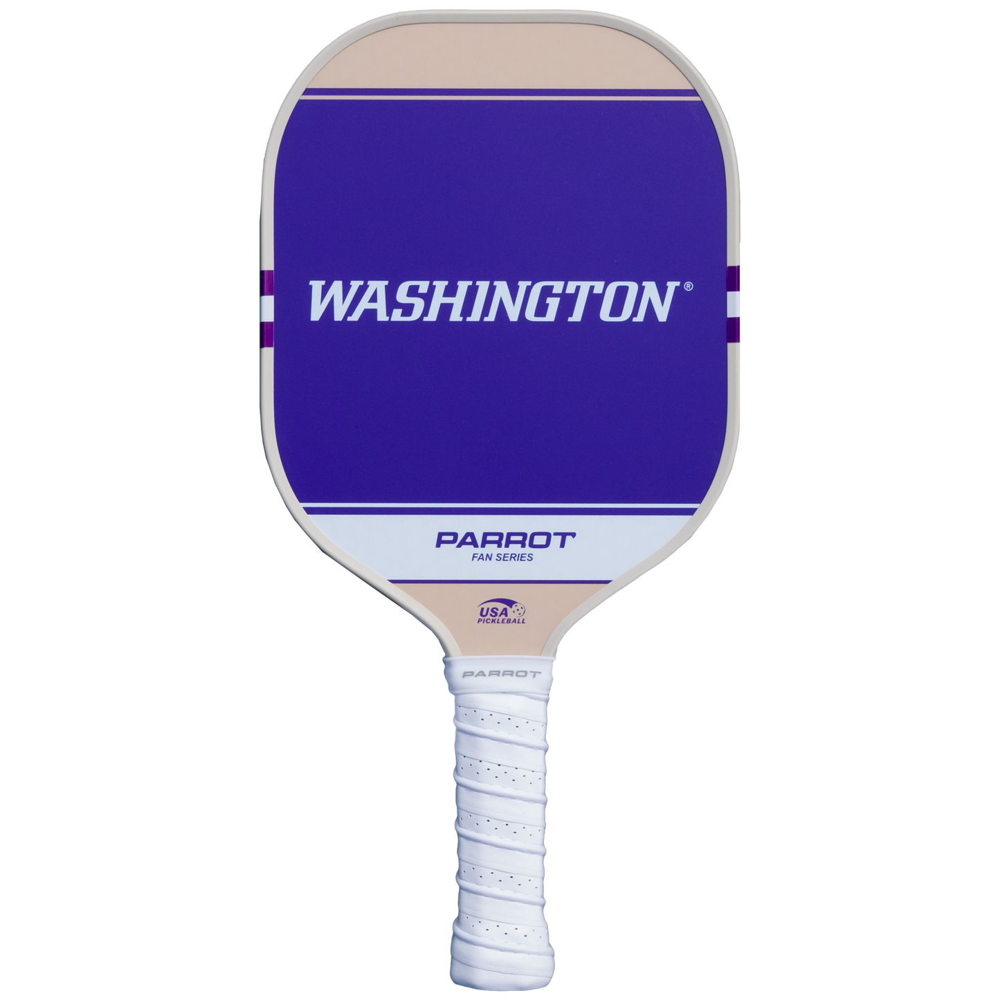 Washington Huskies Sport Plus pickleball paddle back view