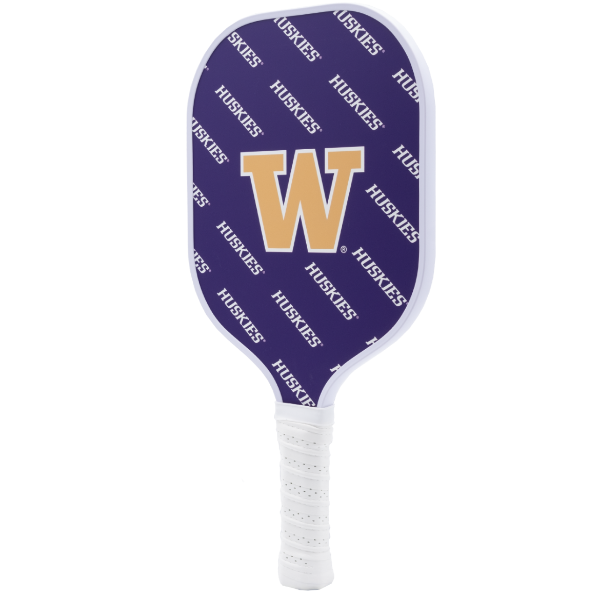 Washington Huskies pickleball paddle back view