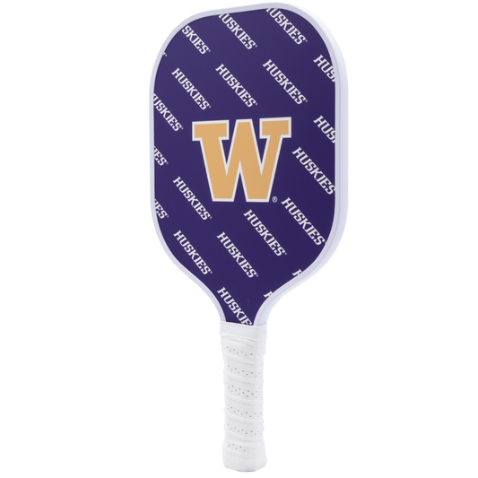Washington Huskies pickleball paddle back view