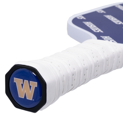 Washington Huskies pickleball paddle handle logo