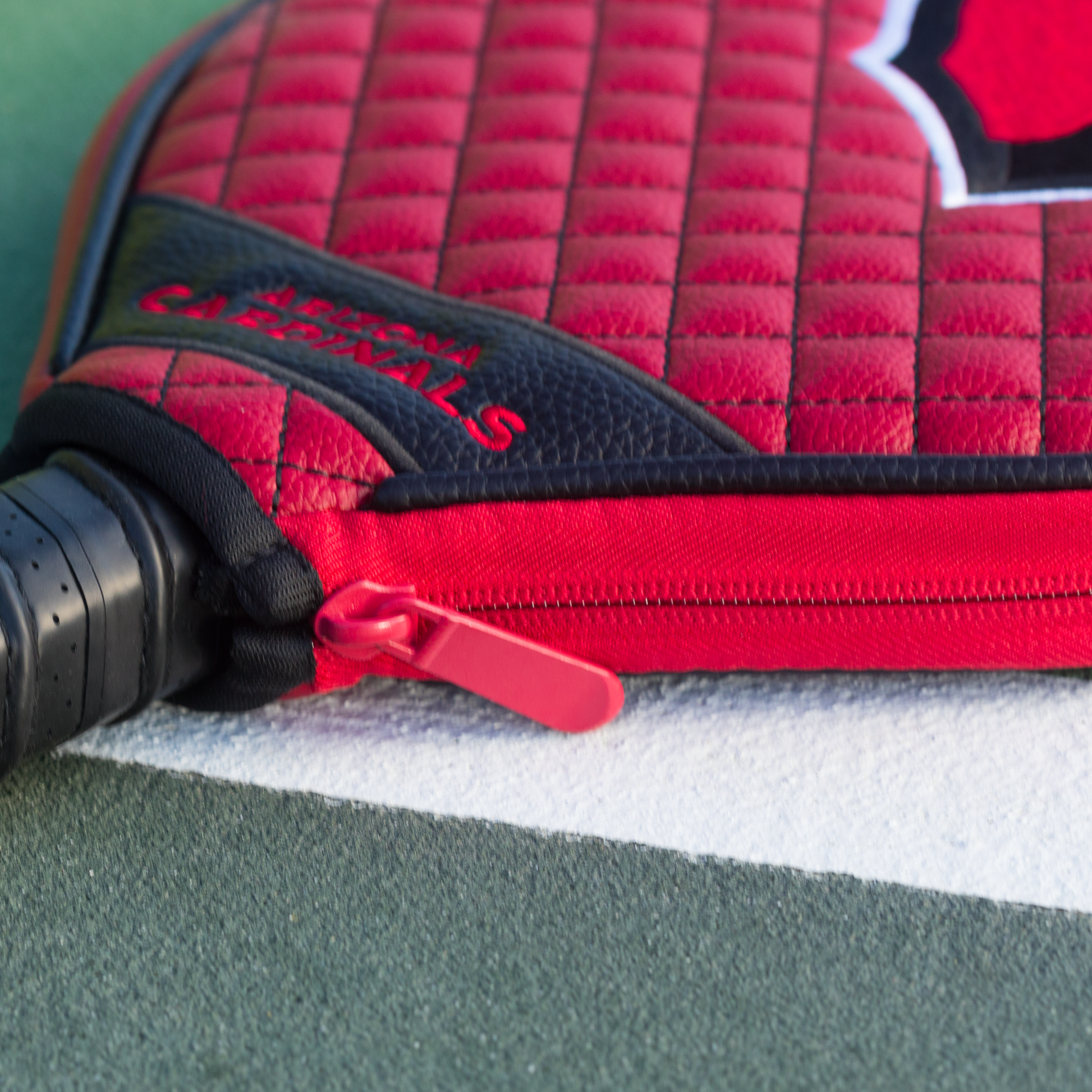 Arizona Cardinals quilted pickleball paddle cover team name