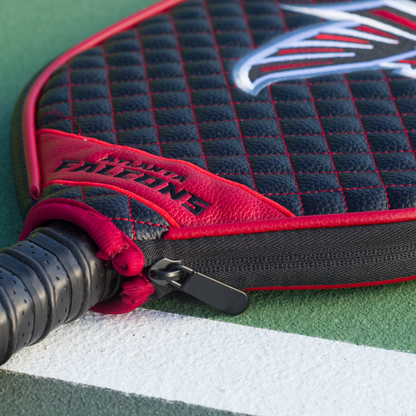 Atlanta Falcons quilted pickleball paddle cover team name