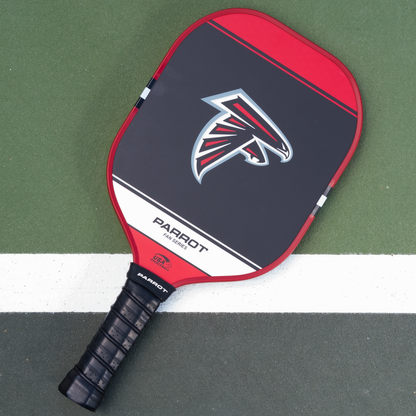 Atlanta Falcons Sport Plus pickleball paddle back view on the court