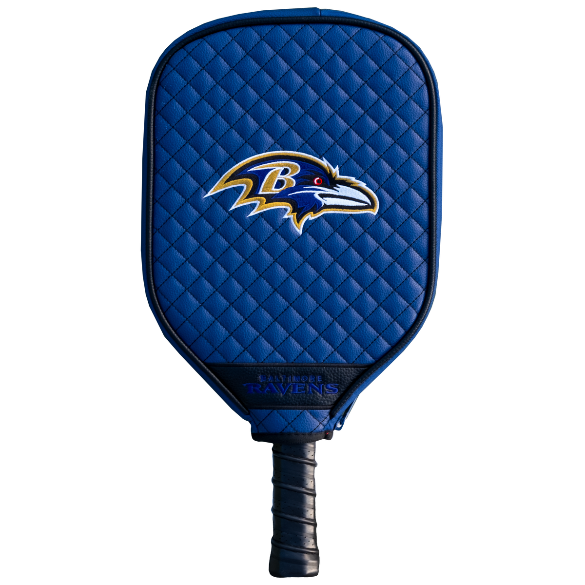 Baltimore Ravens quilted pickleball paddle cover
