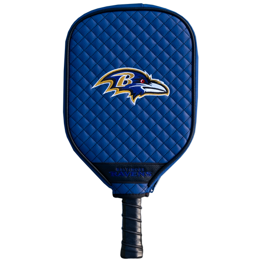 Baltimore Ravens quilted pickleball paddle cover