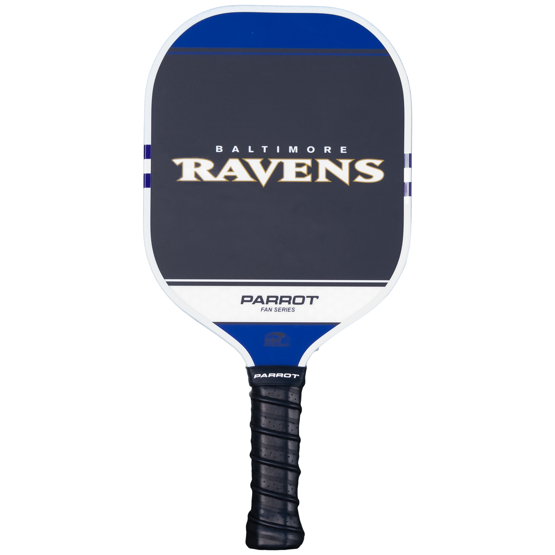 Baltimore Ravens Sport Plus pickleball paddle back view