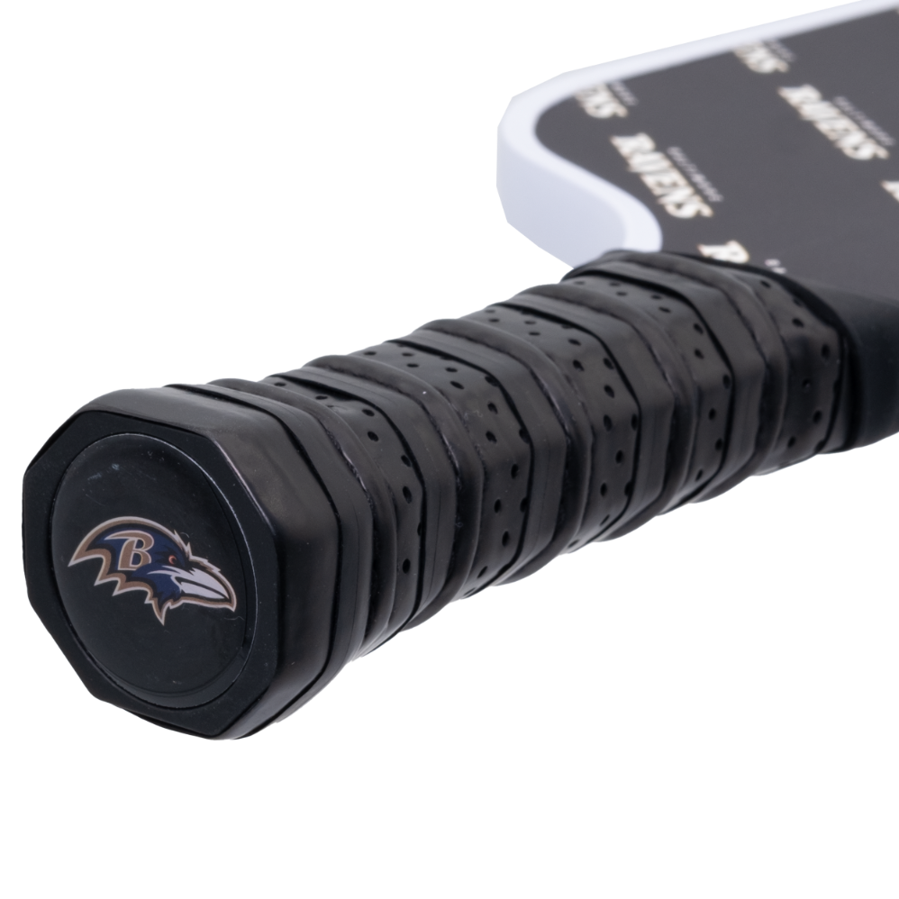 Baltimore Ravens pickleball paddle handle logo