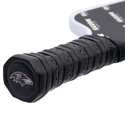 Baltimore Ravens pickleball paddle handle logo