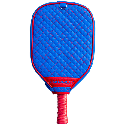 Buffalo Bills Blue quilted pickleball paddle cover back view