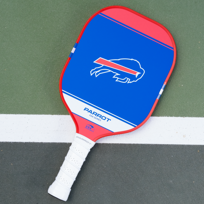 Buffalo Bills Sport Plus pickleball paddle back view on the court