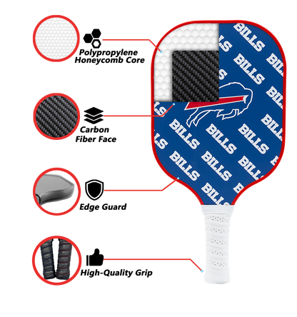 Buffalo Bills standard pickleball paddle additional view