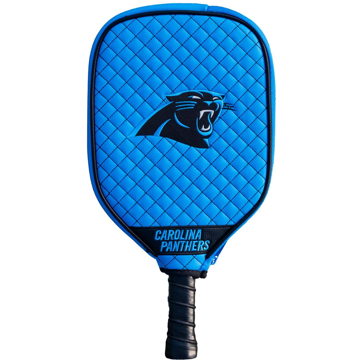 Carolina Panthers quilted pickleball paddle cover