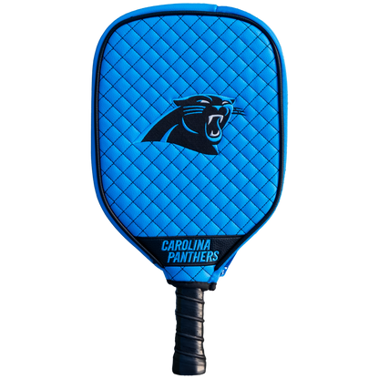 Carolina Panthers quilted pickleball paddle cover