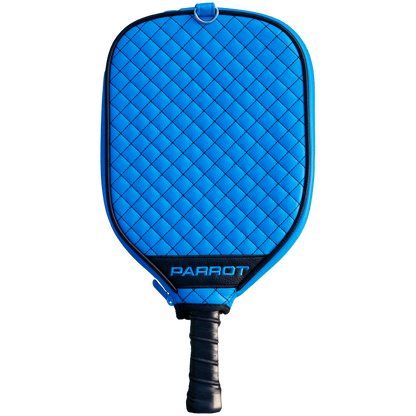 Carolina Panthers quilted pickleball paddle cover back view