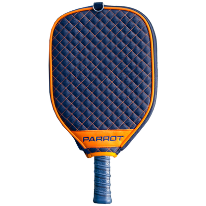 Chicago Bears Navy quilted pickleball paddle cover back view