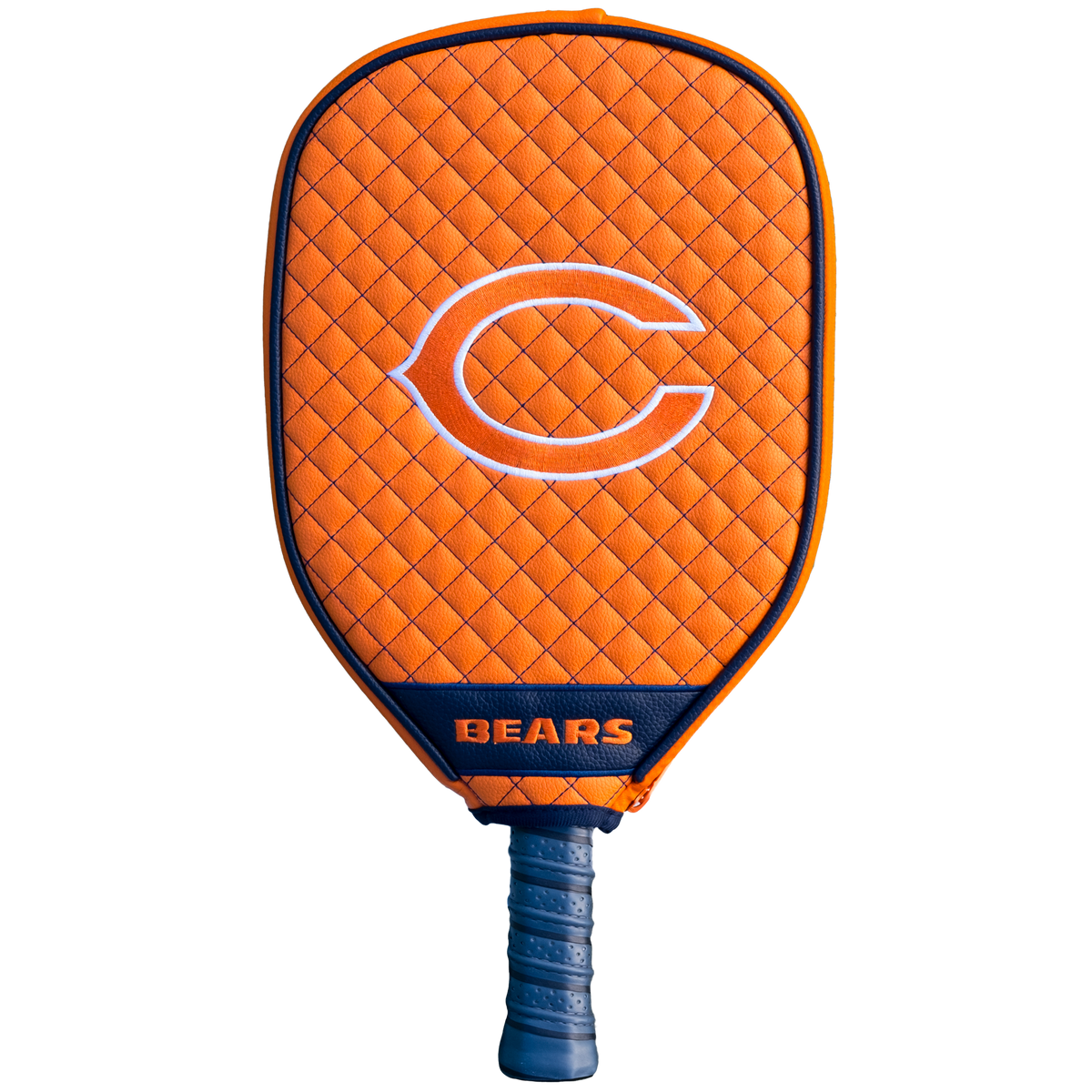 Chicago Bears Orange quilted pickleball paddle cover