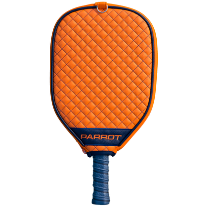 Chicago Bears Orange quilted pickleball paddle cover back view