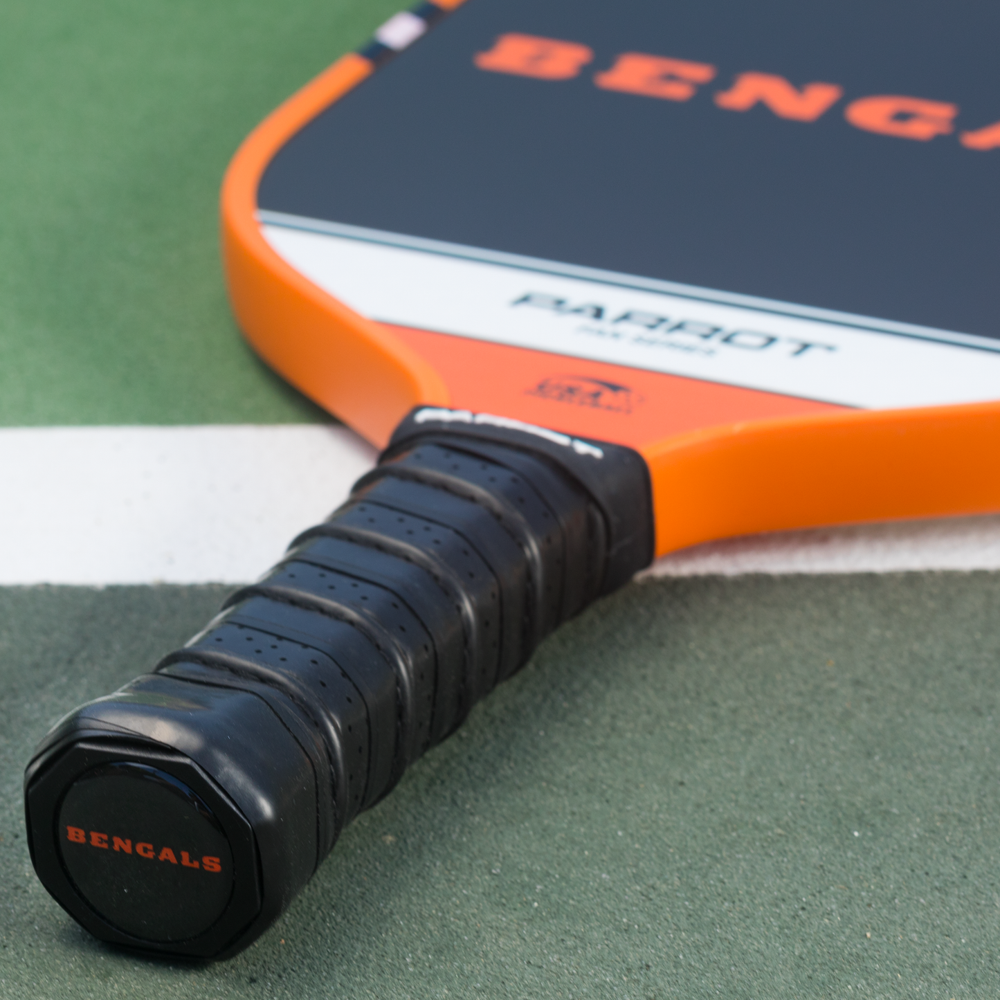 Cincinnati Bengals Sport Plus pickleball paddle on the court