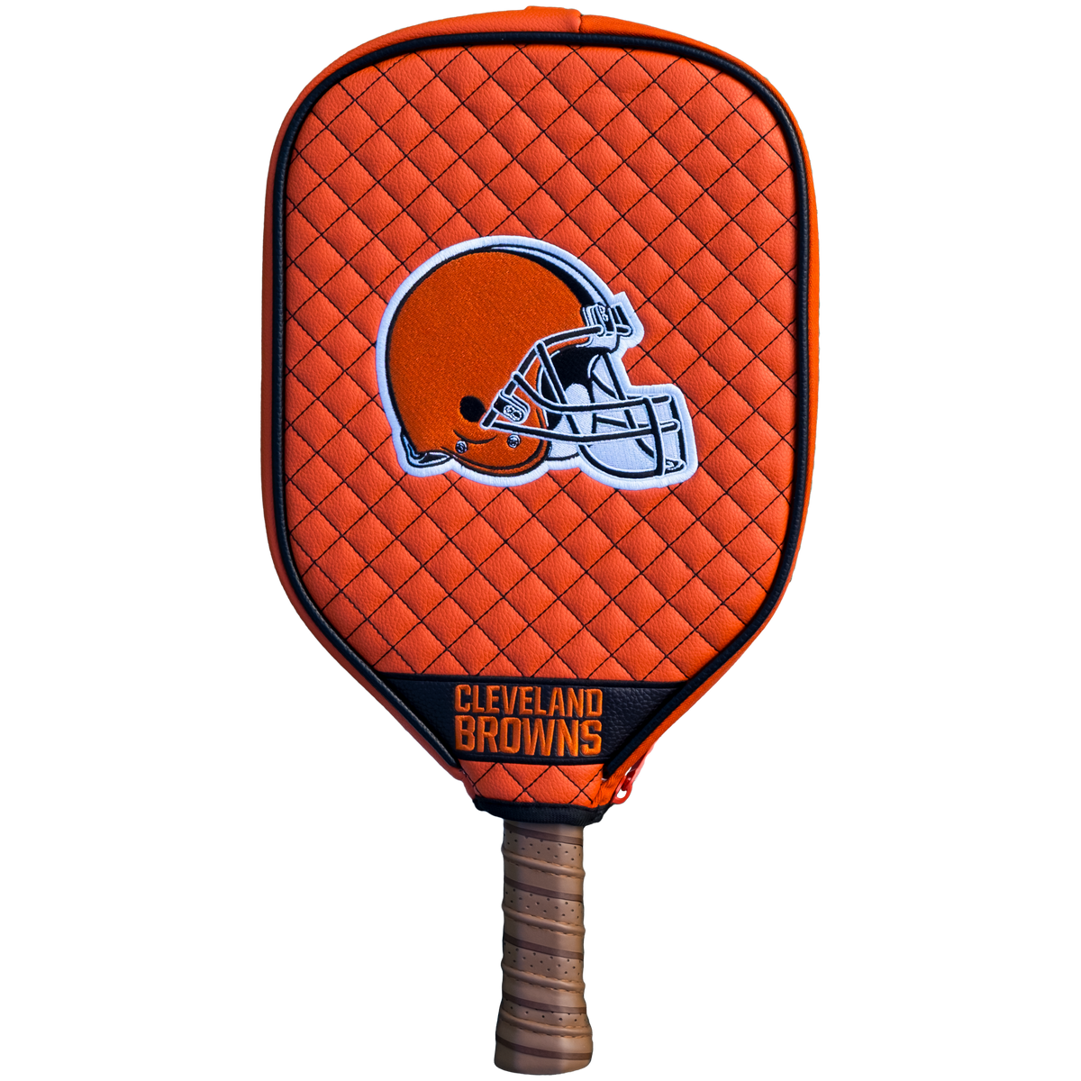 Cleveland Browns quilted pickleball paddle cover