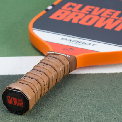 Cleveland Browns Sport Plus pickleball paddle on the court
