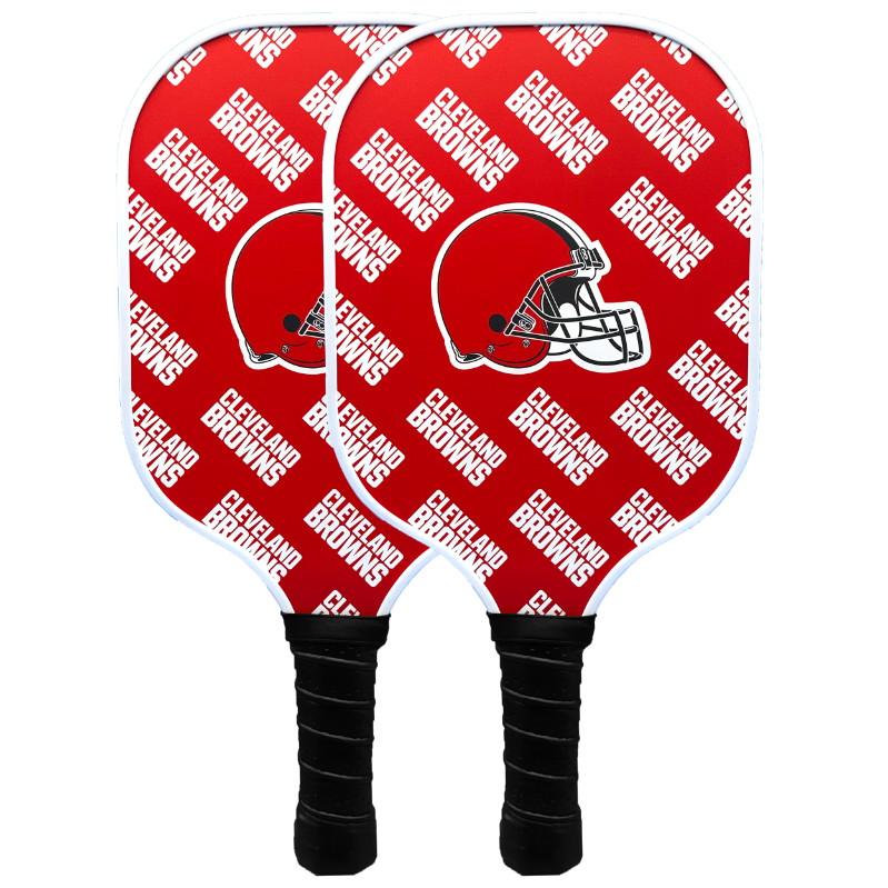 Cleveland Browns pickleball paddle set
