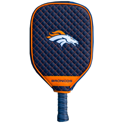 Denver Broncos Navy quilted pickleball paddle cover