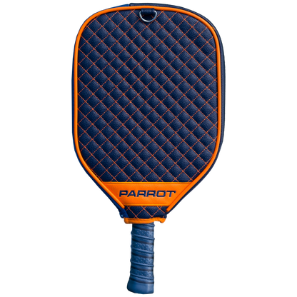 Denver Broncos Navy quilted pickleball paddle cover back view
