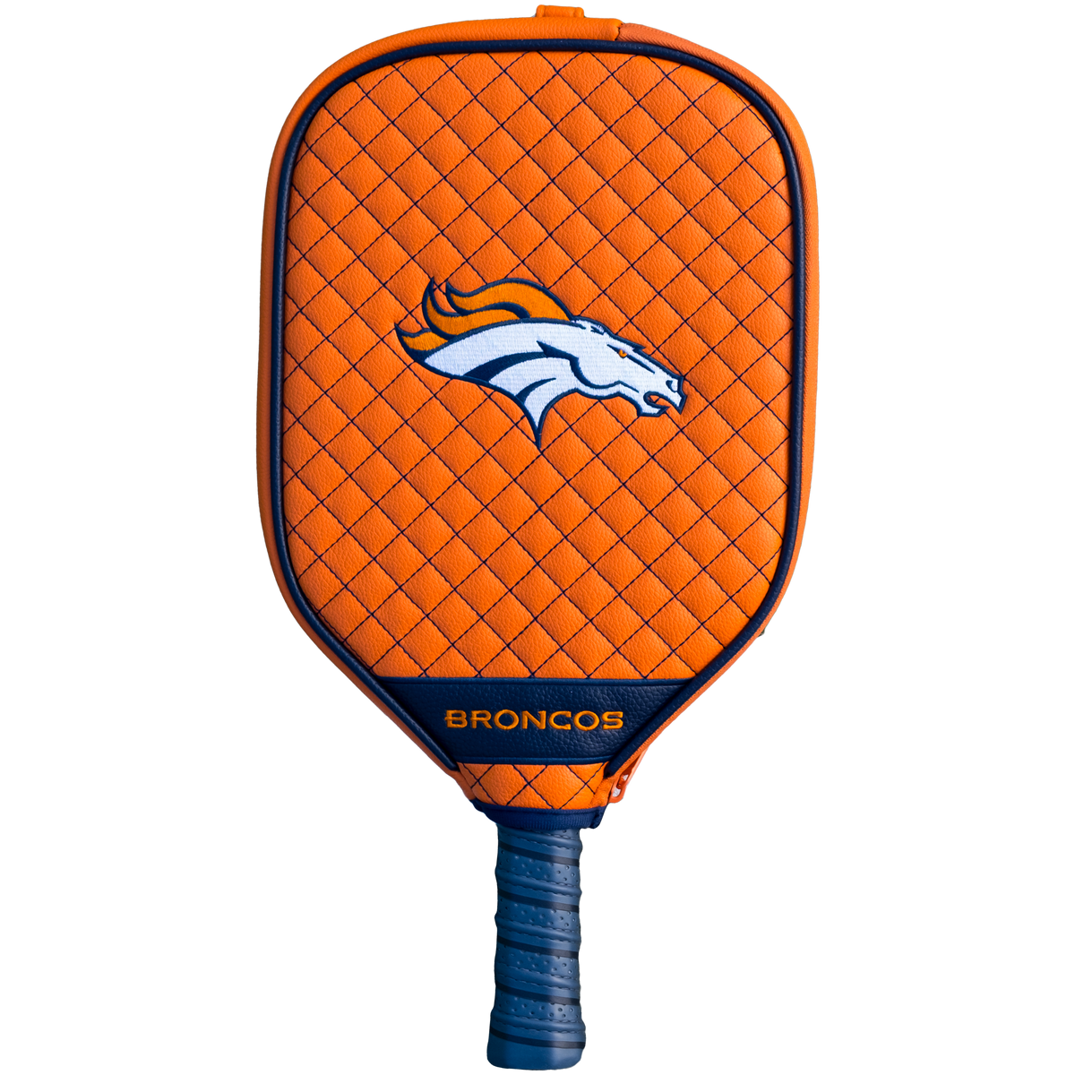 Denver Broncos Orange quilted pickleball paddle cover