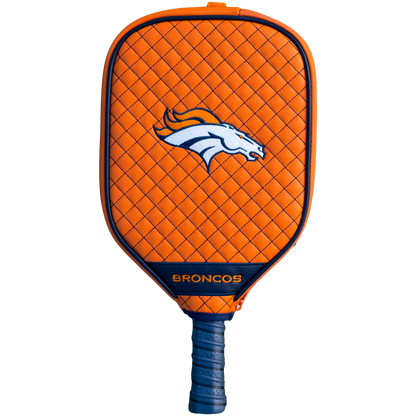 Denver Broncos Orange quilted pickleball paddle cover