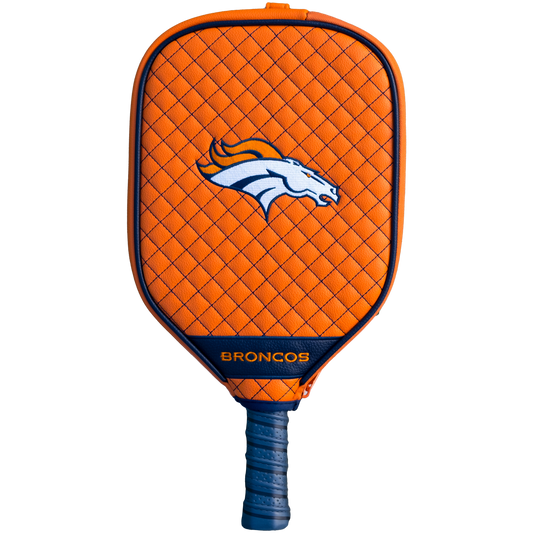 Denver Broncos Orange quilted pickleball paddle cover