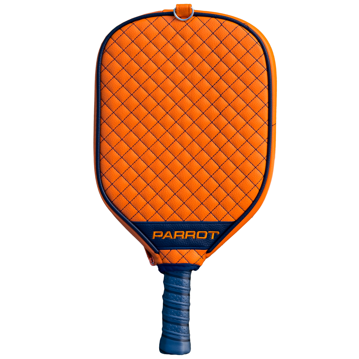 Denver Broncos Orange quilted pickleball paddle cover back view