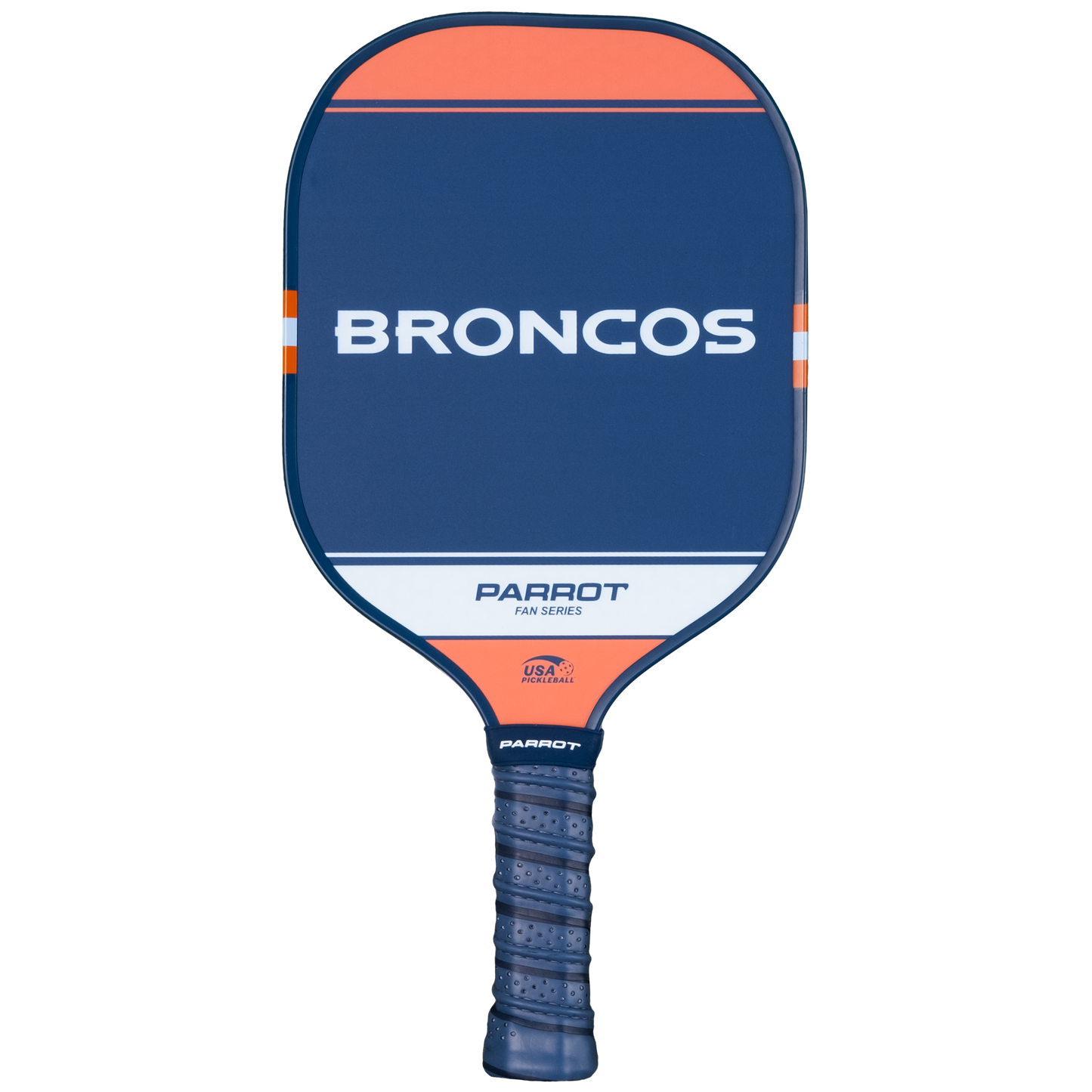 Denver Broncos Sport Plus pickleball paddle back view