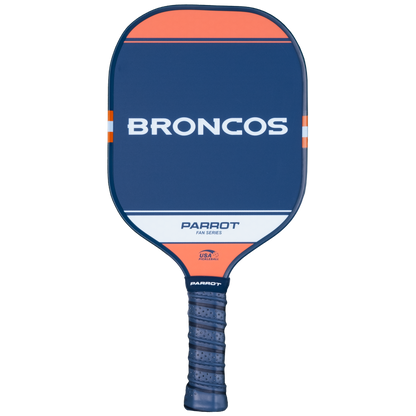 Denver Broncos Sport Plus pickleball paddle back view