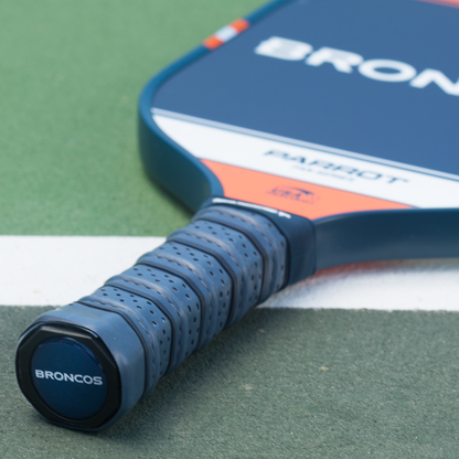 Denver Broncos Sport Plus pickleball paddle on the court