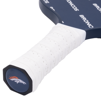 Denver Broncos pickleball paddle handle logo