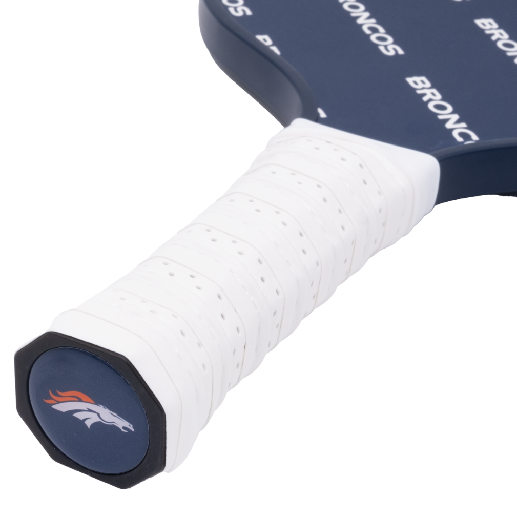 Denver Broncos pickleball paddle handle logo