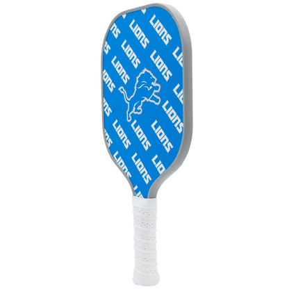 Detroit Lions pickleball paddle back view
