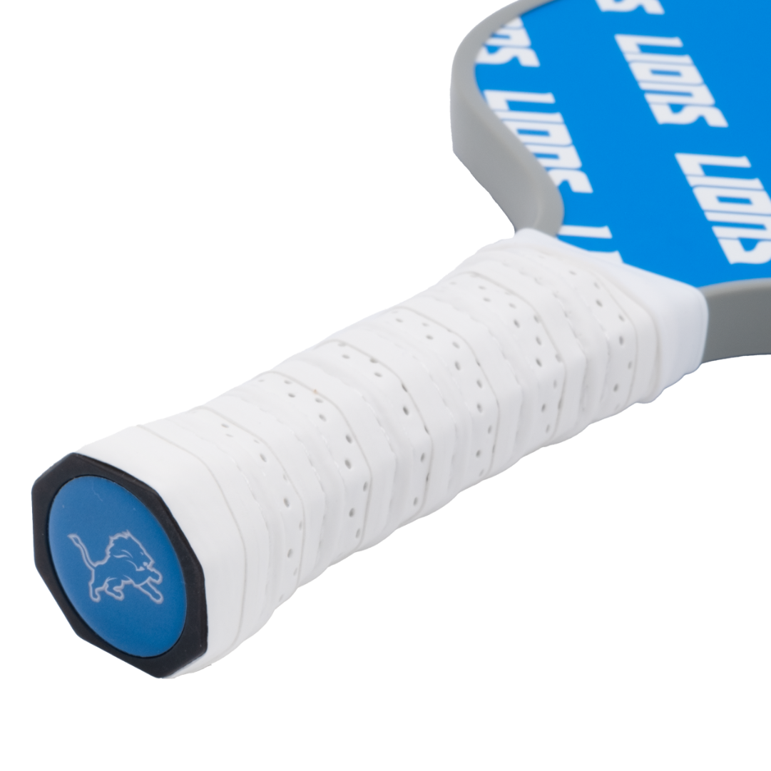 Detroit Lions pickleball paddle handle logo
