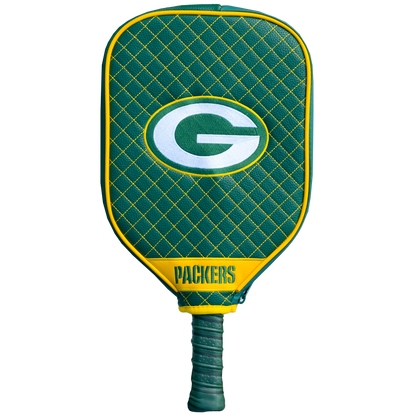 Green Bay Packers quilted pickleball paddle cover