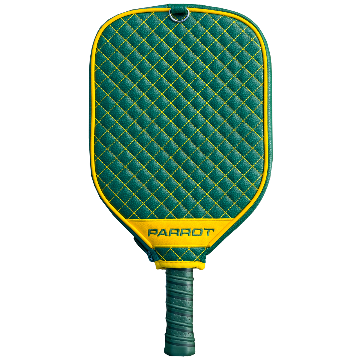 Green Bay Packers quilted pickleball paddle cover back view