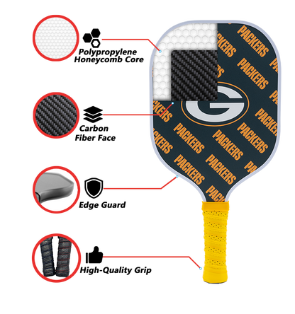 Green Bay Packers standard pickleball paddle additional view