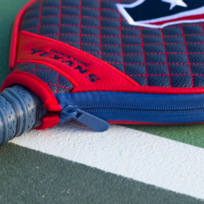 Houston Texans quilted pickleball paddle cover team name