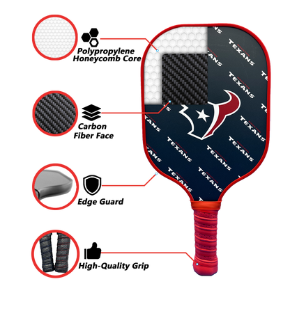 Houston Texans standard pickleball paddle additional view