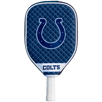 Indianapolis Colts quilted pickleball paddle cover