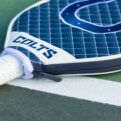 Indianapolis Colts quilted pickleball paddle cover team name