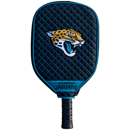Jacksonville Jaguars quilted pickleball paddle cover