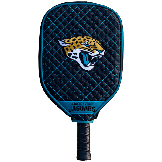 Jacksonville Jaguars quilted pickleball paddle cover