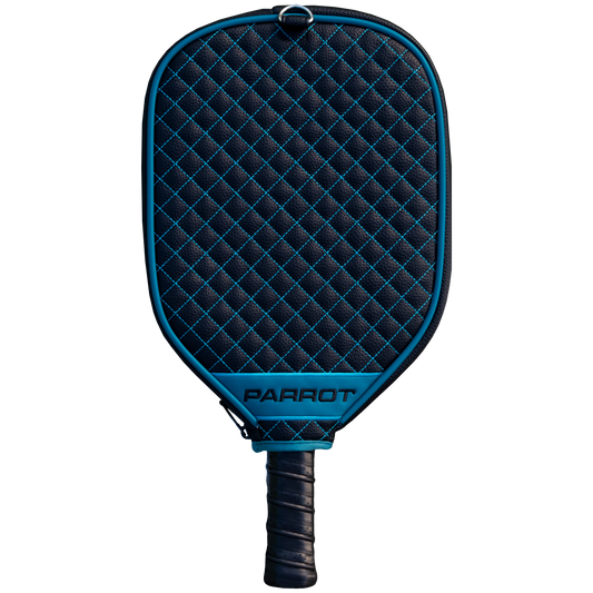 Jacksonville Jaguars quilted pickleball paddle cover back view